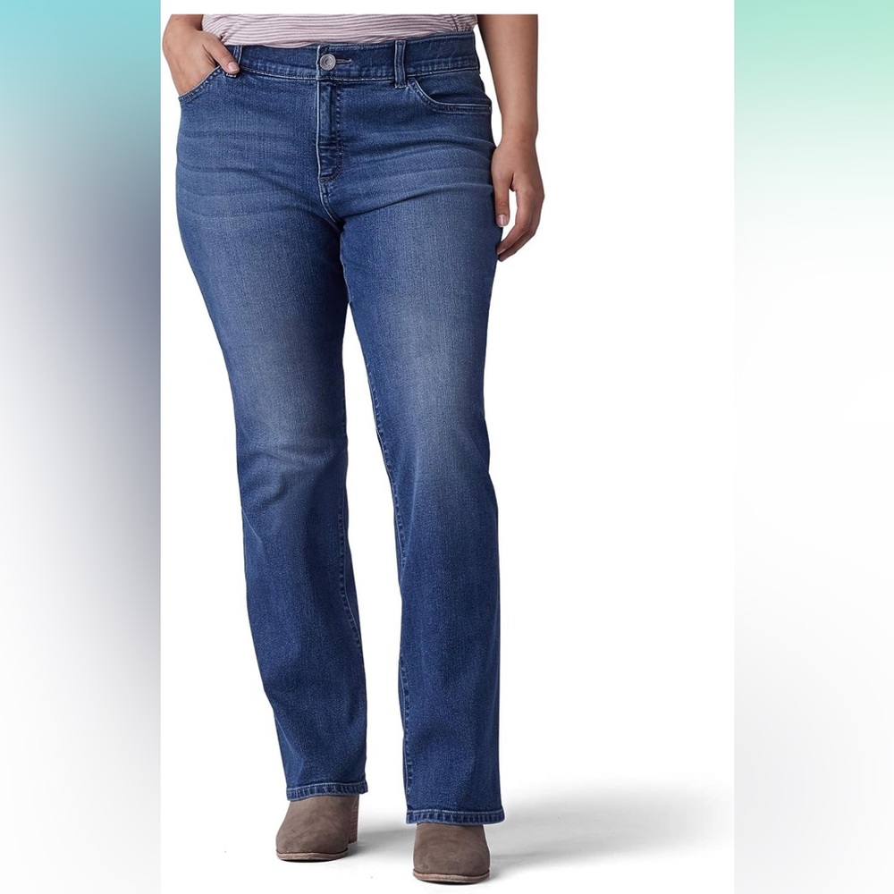 Lee Flex Motion Jeans:  regular fit, boot cut, mid rise, 18 tall/long, EUC